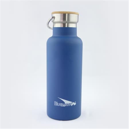 D2 Double Wall Vacuum Stainless Steel Insulated Sports Bottle Navy Blue 17 Oz